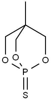 4-Methyl-2,6,7-trioxa-1-phosphabicyclo[2.2.2]octane-1-thione 结构式