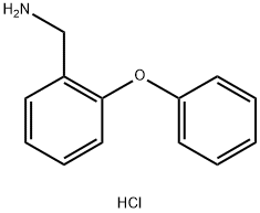 1-(2-苯氧基苯基)甲胺盐酸盐 结构式