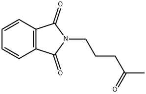 2-(4-氧代戊基)-1H-异吲哚-1,3(2H)-二酮 结构式