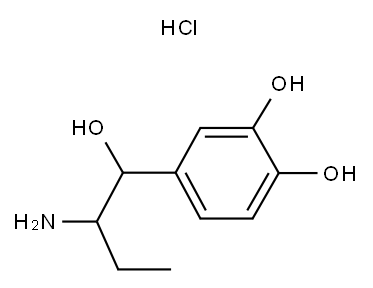 Α-乙基去甲肾上腺素盐酸 结构式