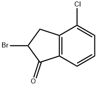 2-BROMO-4-CHLORO-2,3-DIHYDRO-1H-INDEN-1-ONE 结构式