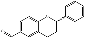 2H-1-Benzopyran-6-carboxaldehyde,3,4-dihydro-2-phenyl-,(2S)-(9CI) 结构式