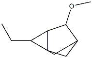 1-乙基-3-甲氧基三环[2.2.1.02,6]庚烷 结构式