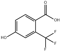 4-羟基-2-三氟甲基苯甲酸 结构式