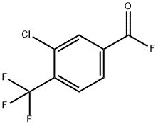 3-氯-4-(三氟甲基)苯甲酰氟 结构式