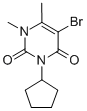 5-Bromo-3-cyclopentyl-1,6-dimethylpyrimidine-2,4(1H,3H)-dione 结构式