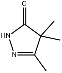 2,4-dihydro-4,4,5-trimethyl-3H-pyrazol-3-one 结构式