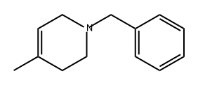 1-苄基-4-甲基-1,2,3,6-四氢吡啶 结构式
