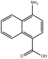 4-氨基-1-萘酸 结构式