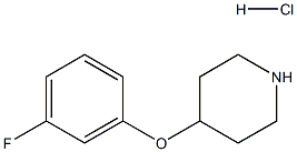 4-(3-氟苯氧基)哌啶(HCL) 结构式