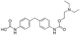 [Methylenebis(4,1-phenylene)]bis[carbamic acid 2-(diethylamino)ethyl] ester 结构式