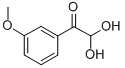 3-甲氧基苯基乙二醛水合物 结构式