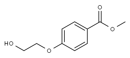 4-(2-羟基乙氧基)苯甲酸甲酯 结构式
