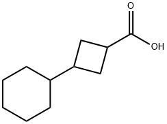 3-Cyclohexylcyclobutanecarboxylic acid 结构式