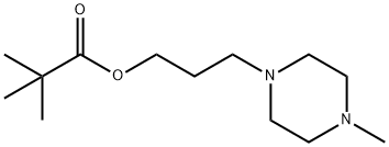 Pivalic acid 3-(4-methyl-1-piperazinyl)propyl ester 结构式