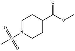 1-(甲基磺酰基)哌啶-4-羧酸甲酯 结构式