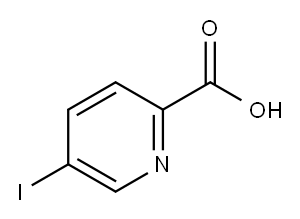 5-碘吡啶-2-羧酸 结构式