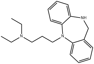 5-[3-(Diethylamino)propyl]-10,11-dihydro-5H-dibenzo[b,e][1,4]diazepine 结构式