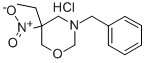3-Benzyl-5-ethyl-5-nitrotetrahydro-2H-1,3-oxazine hydrochloride 结构式