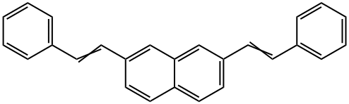 2,7-二苯乙烯基萘(顺反异构体混合物) 结构式