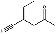 Pentanenitrile, 2-ethylidene-4-oxo-, (2E)- (9CI) 结构式