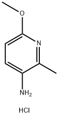2-甲氧基-5-氨基-6-甲基吡啶盐酸盐 结构式