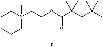 Valeric acid, 2,2,4,4-tetramethyl-, 2-piperidinoethyl ester, methiodid e 结构式