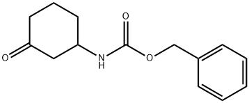 (3-氧代环己基)氨基甲酸苄酯 结构式