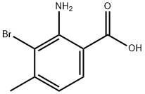 2-氨基-3-溴-4-甲基苯甲酸 结构式