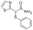 alpha-Phenylthio-2-thiazoleacetamide 结构式