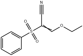 3-ETHOXY-2-(PHENYLSULFONYL)ACRYLONITRILE 结构式