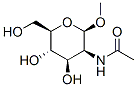 methyl 2-acetamido-2-deoxy-beta-D-mannopyranoside 结构式