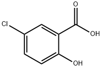 5-氯代水杨酸 结构式