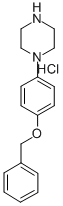 1-(4-苄氧苯基)哌嗪盐酸盐 结构式