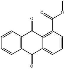 9,10-Dihydro-9,10-dioxoanthracene-1-carboxylic acid methyl ester 结构式
