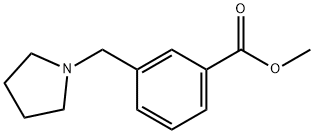 3-(1-吡咯烷基甲基)苯甲酸甲酯 结构式
