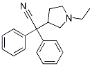 3-吡咯烷乙氰, 1-乙基-A,A-二苯基- 结构式