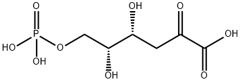 4,5-dihydroxy-2-oxo-6-phosphonooxy-hexanoic acid 结构式