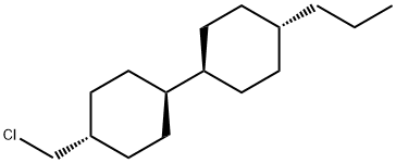 (反,反)-4-氯甲基-4'-丙基-1,1'-联环己烷 结构式