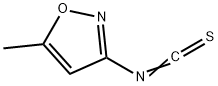5-甲基-3-异噁唑基异硫氰酸 结构式