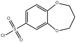 3,4-二氢-2H-1,5-苯并二氧化-7-磺酰氯 结构式
