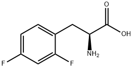 DL-2,4-二氟苯基丙氨酸 结构式