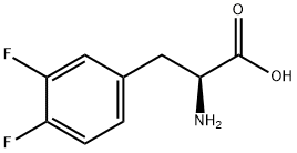 DL-3,4-二氟苯丙氨酸 结构式
