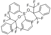 双[Α,Α-双(三氟甲基)苯甲醇合]二苯硫 结构式