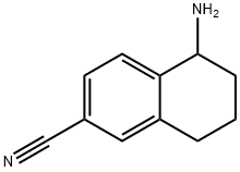 5-氨基-5,6,7,8-四氢萘-2-甲腈 结构式