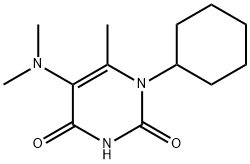 1-cyclohexyl-5-dimethylamino-6-methyl-pyrimidine-2,4-dione 结构式