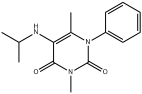 5-(Isopropylamino)-3,6-dimethyl-1-phenylpyrimidine-2,4(1H,3H)-dione 结构式