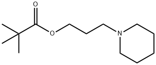 Pivalic acid 3-piperidinopropyl ester 结构式