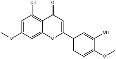 5,3'-二羟基-7,4'-二甲氧基黄酮 结构式