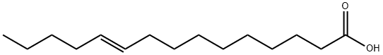 反十五碳-10-烯酸 结构式